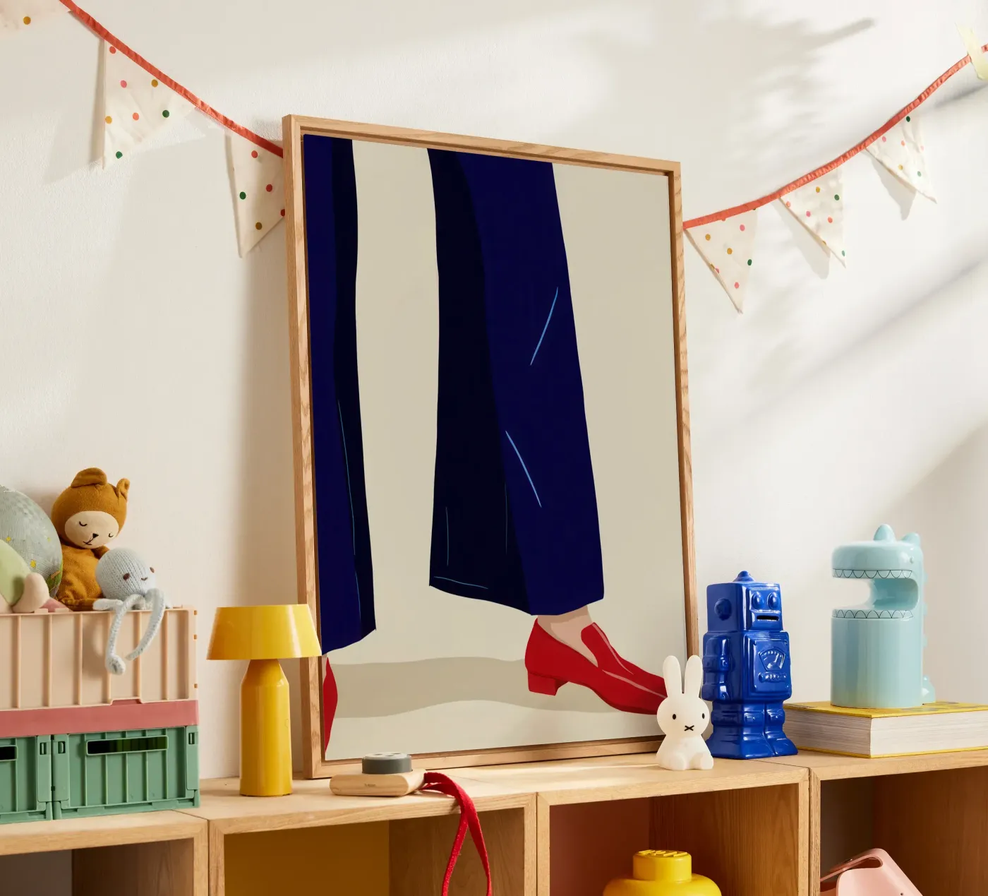 Chique rode schoen acryl van Bring Haven