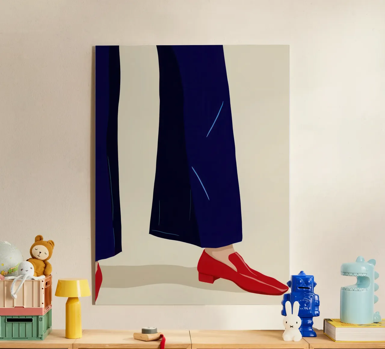 Scarpa rossa chic plexiglass da Bring Haven