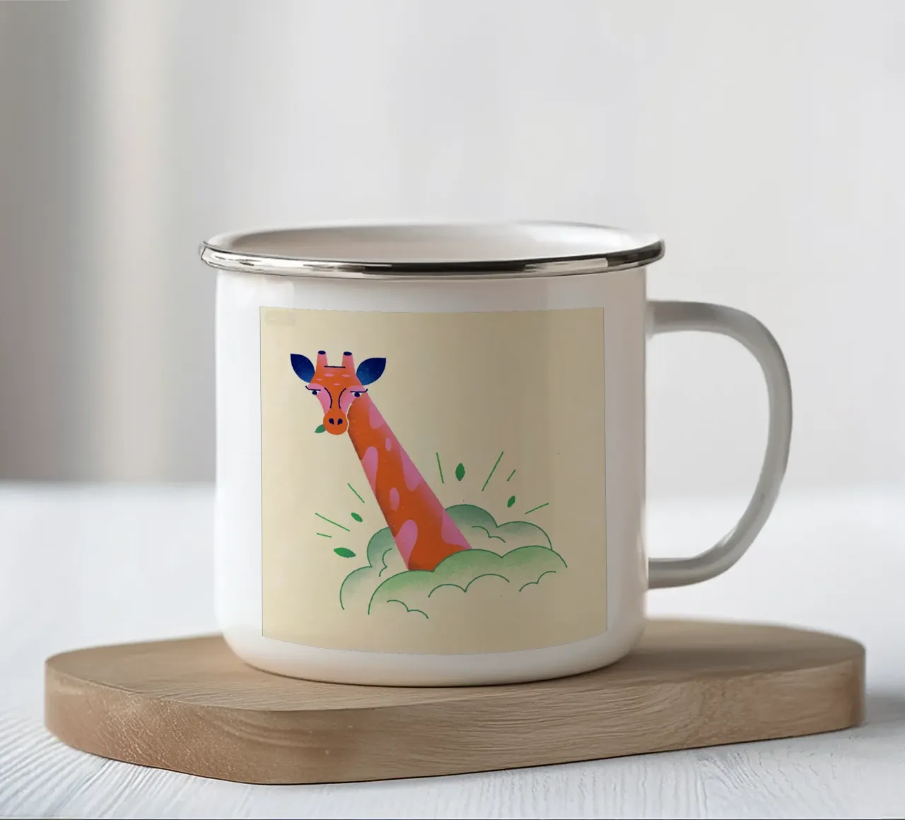 Giraffa tazza in smalto da callum shop