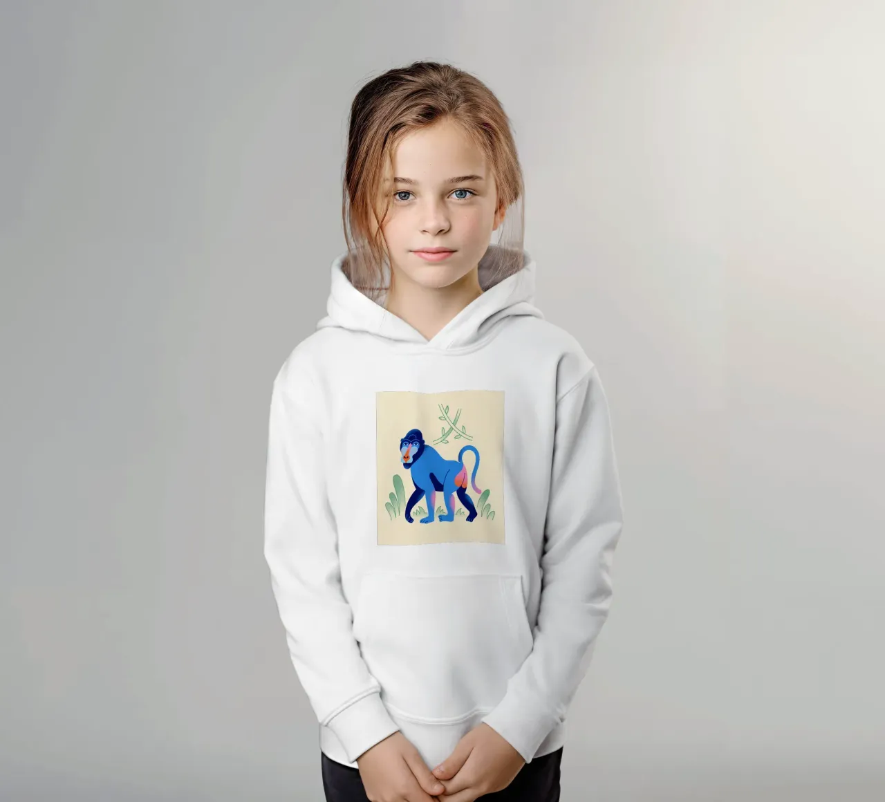 Scimmia felpa bambino con cappuccio da callum shop