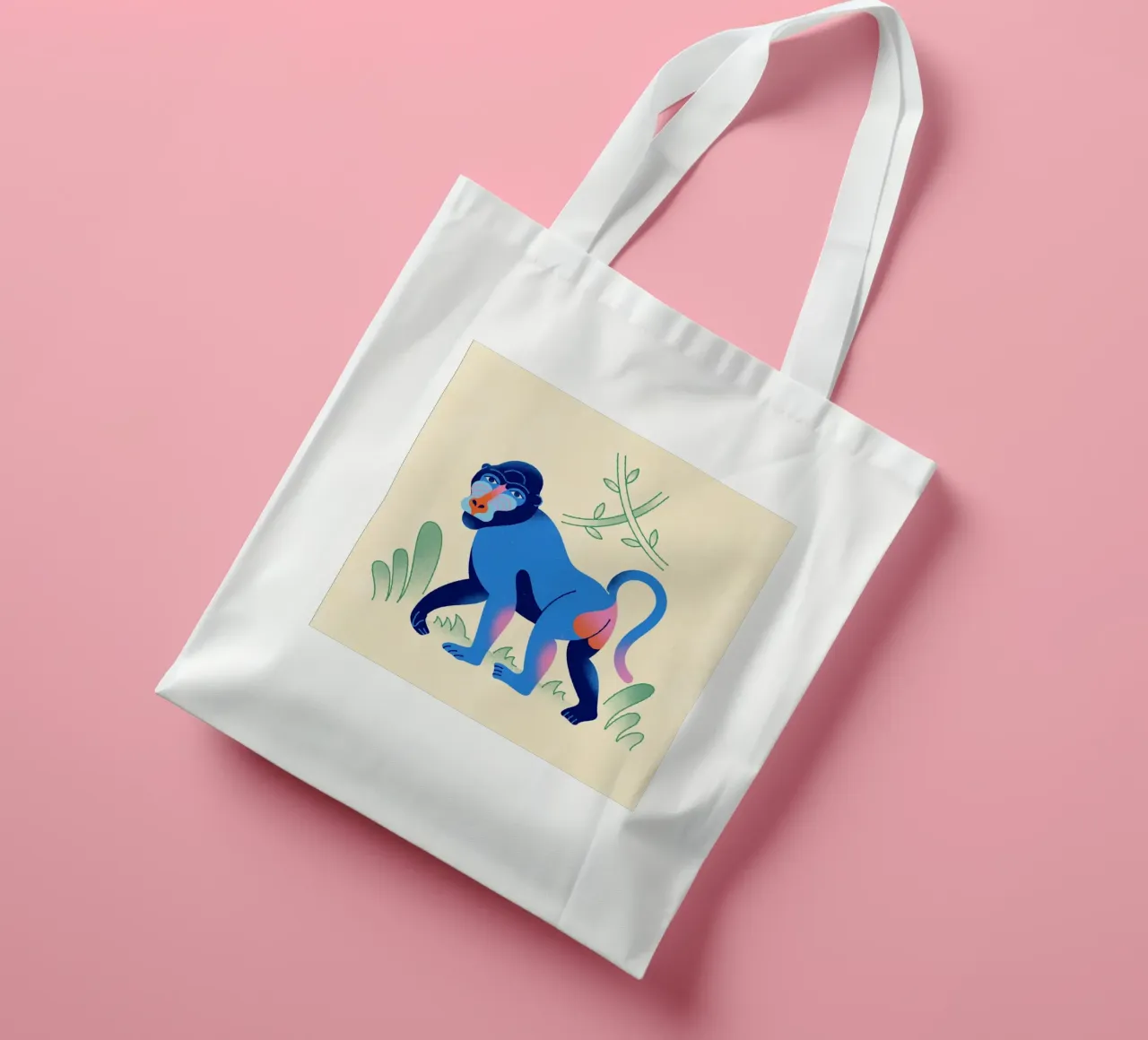 Scimmia borsa in juta da callum shop