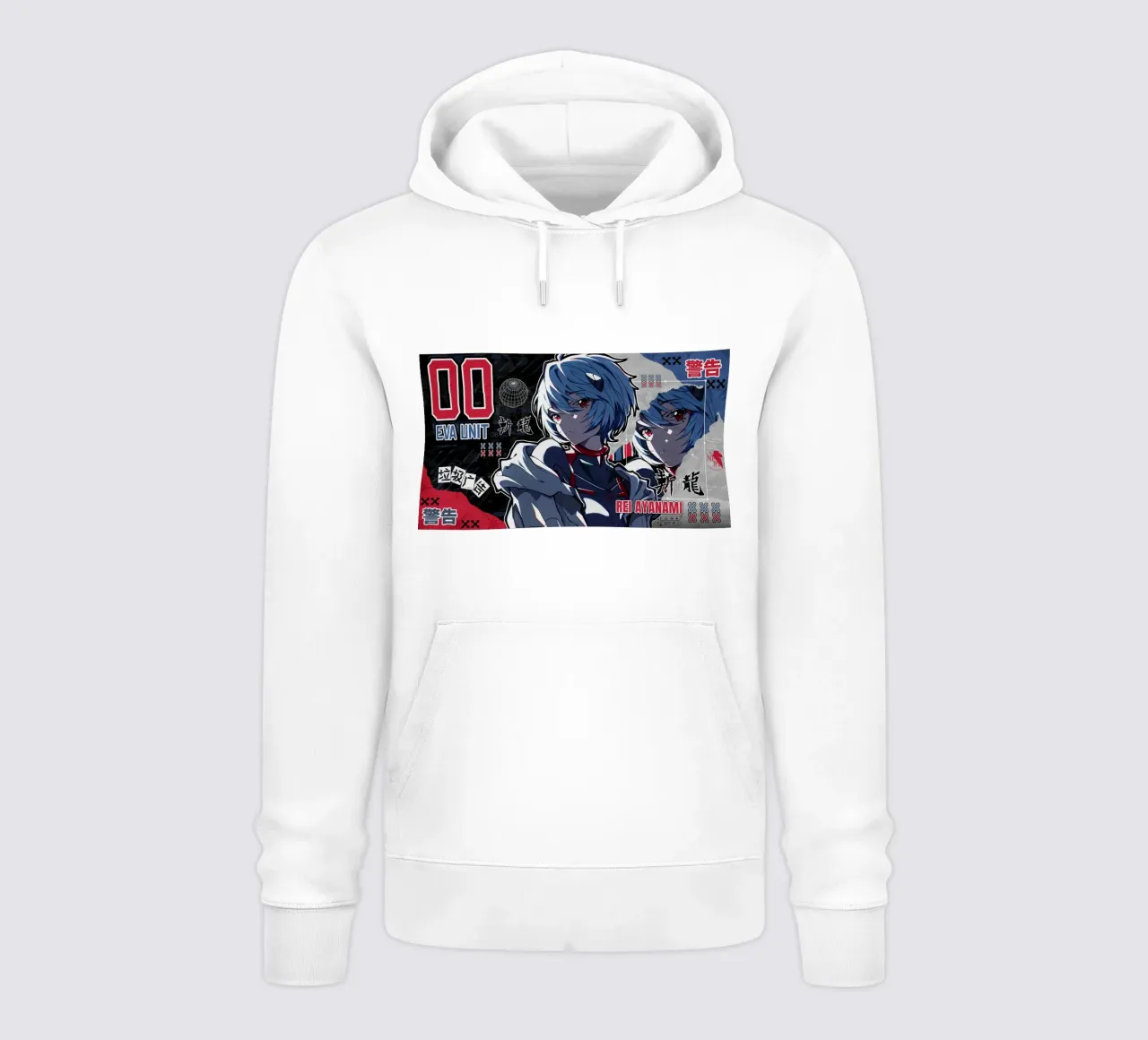 Rei Ayanami felpa con cappuccio da callum shop