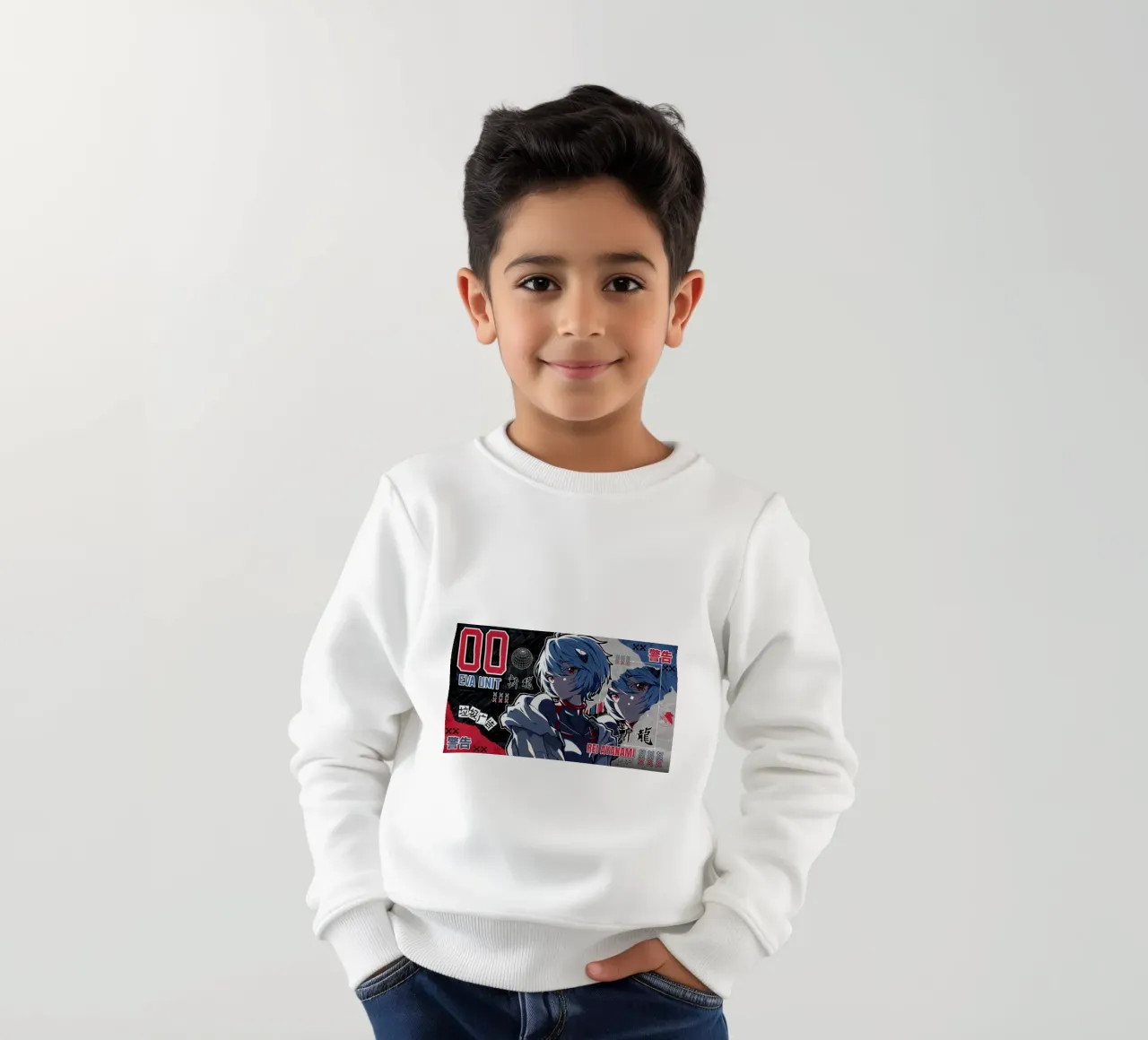 Rei Ayanami felpa bambino da callum shop