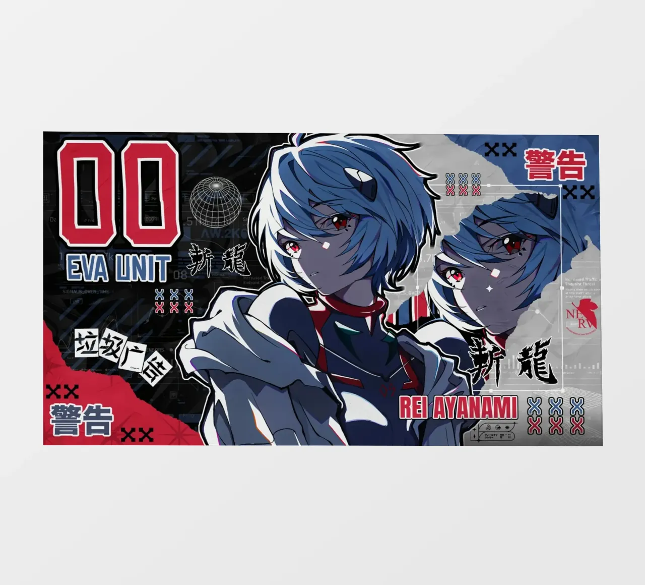 Rei Ayanami pellicola backlit da callum shop