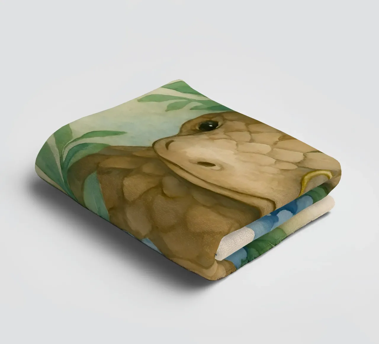 Lo studioso gentile: Pangolino in fiore asciugamano da bagno da Graceful Desine