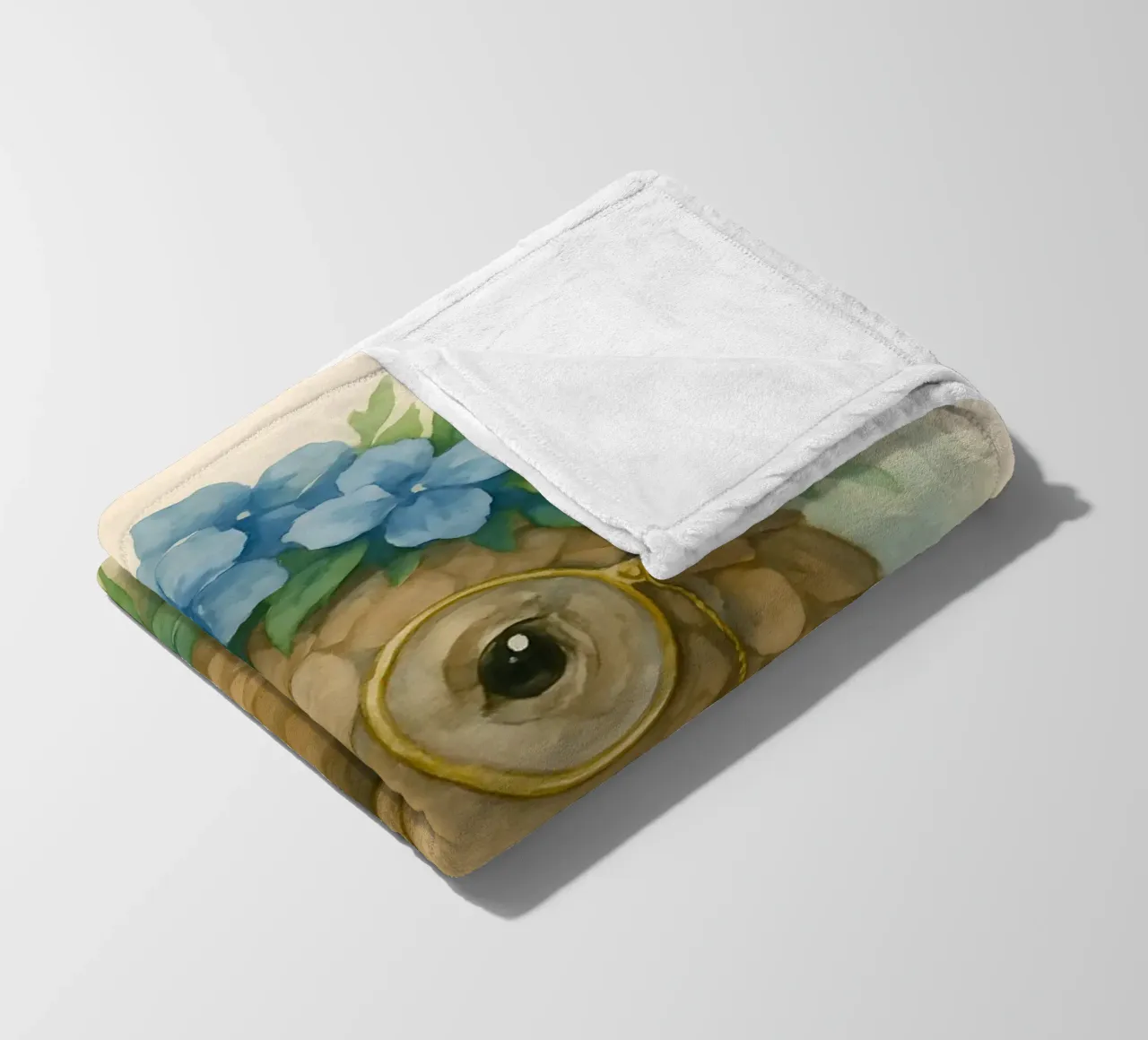 Lo studioso gentile: Pangolino in fiore coperta in pile da Graceful Desine