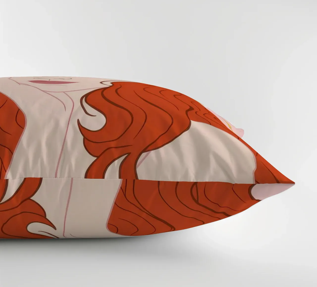 Fanciulla dall'alone celeste cuscino da Solar Paint