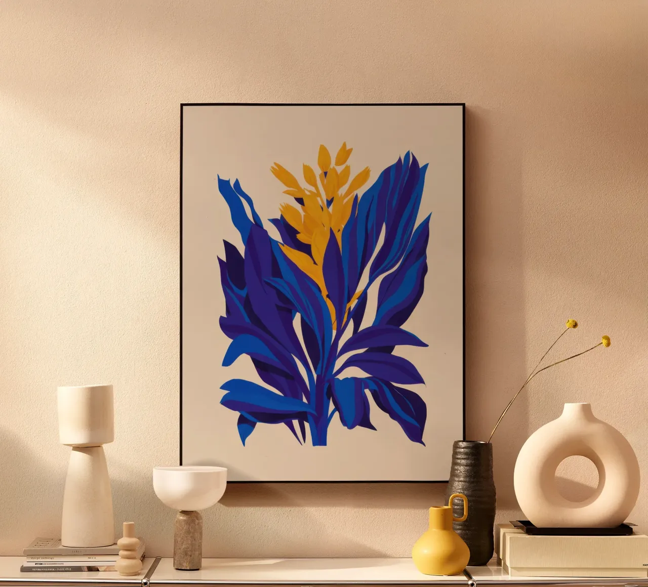 Sogno botanico cobalto plexiglass da Line Fable