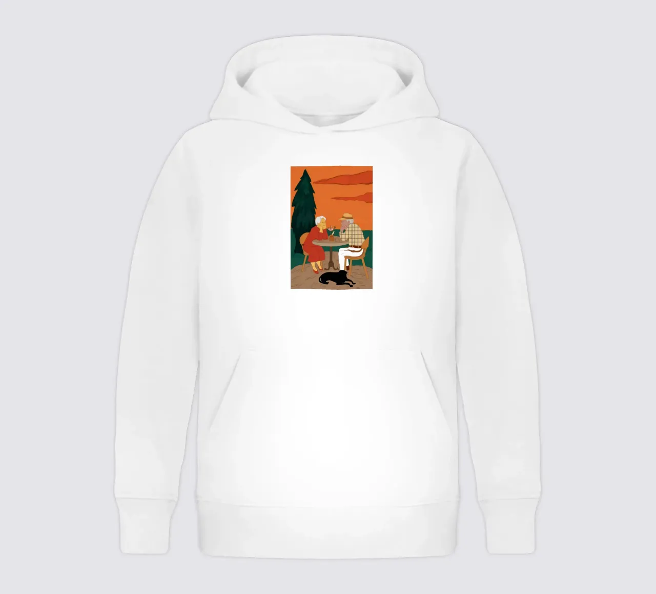 Golden Years Sunset kids hoodie by Bring Haven