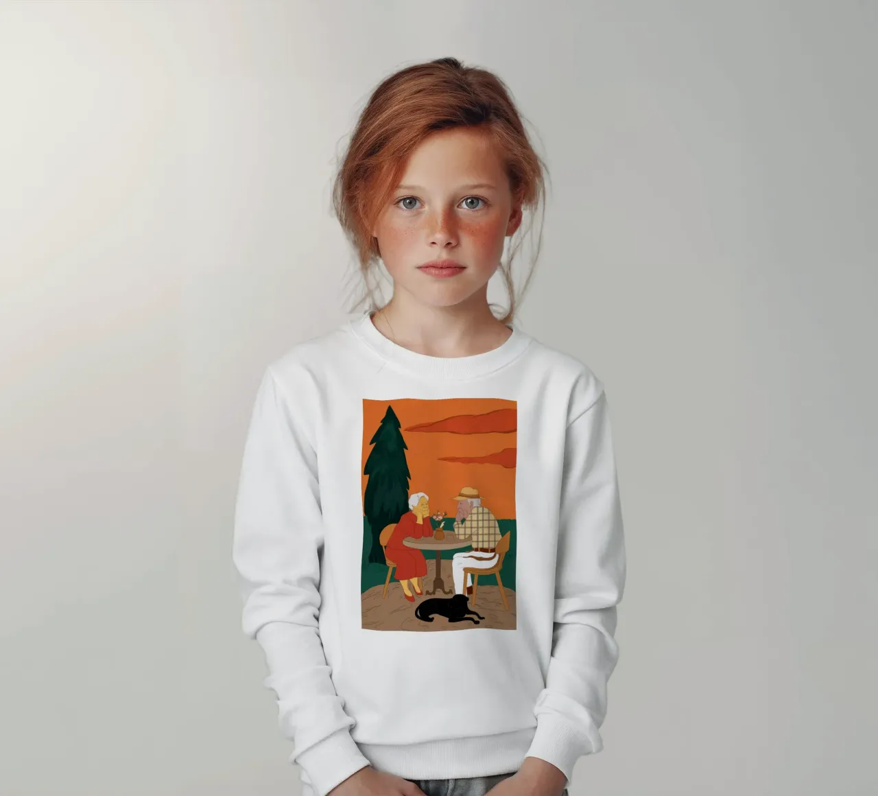 Golden Years Sunset kids sweatshirt by Bring Haven