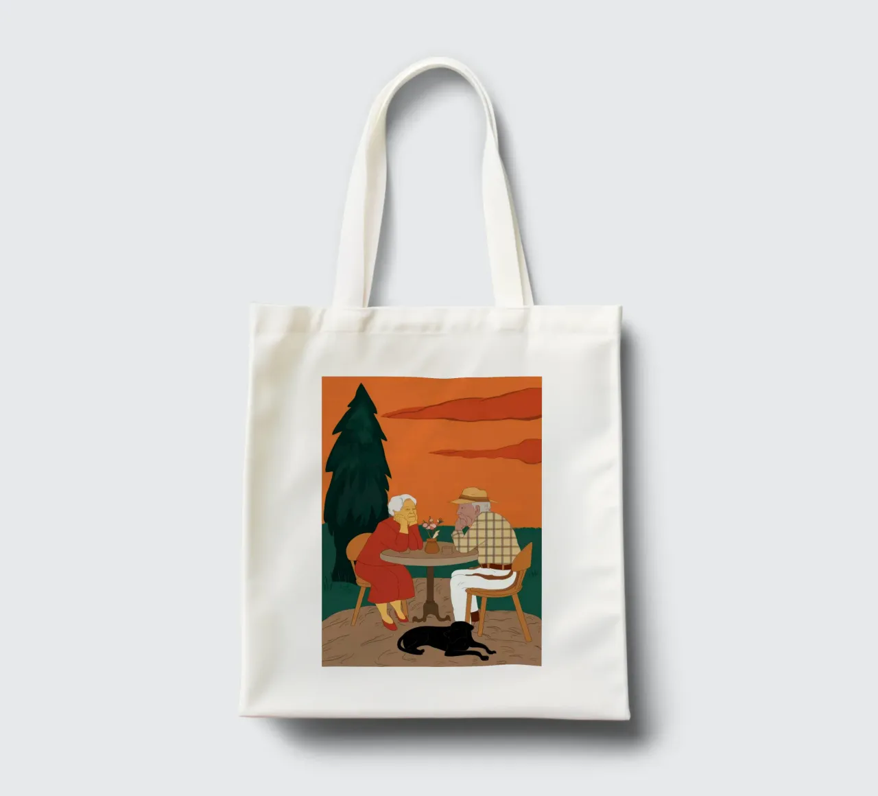 Golden Years Sunset tote bag by Bring Haven