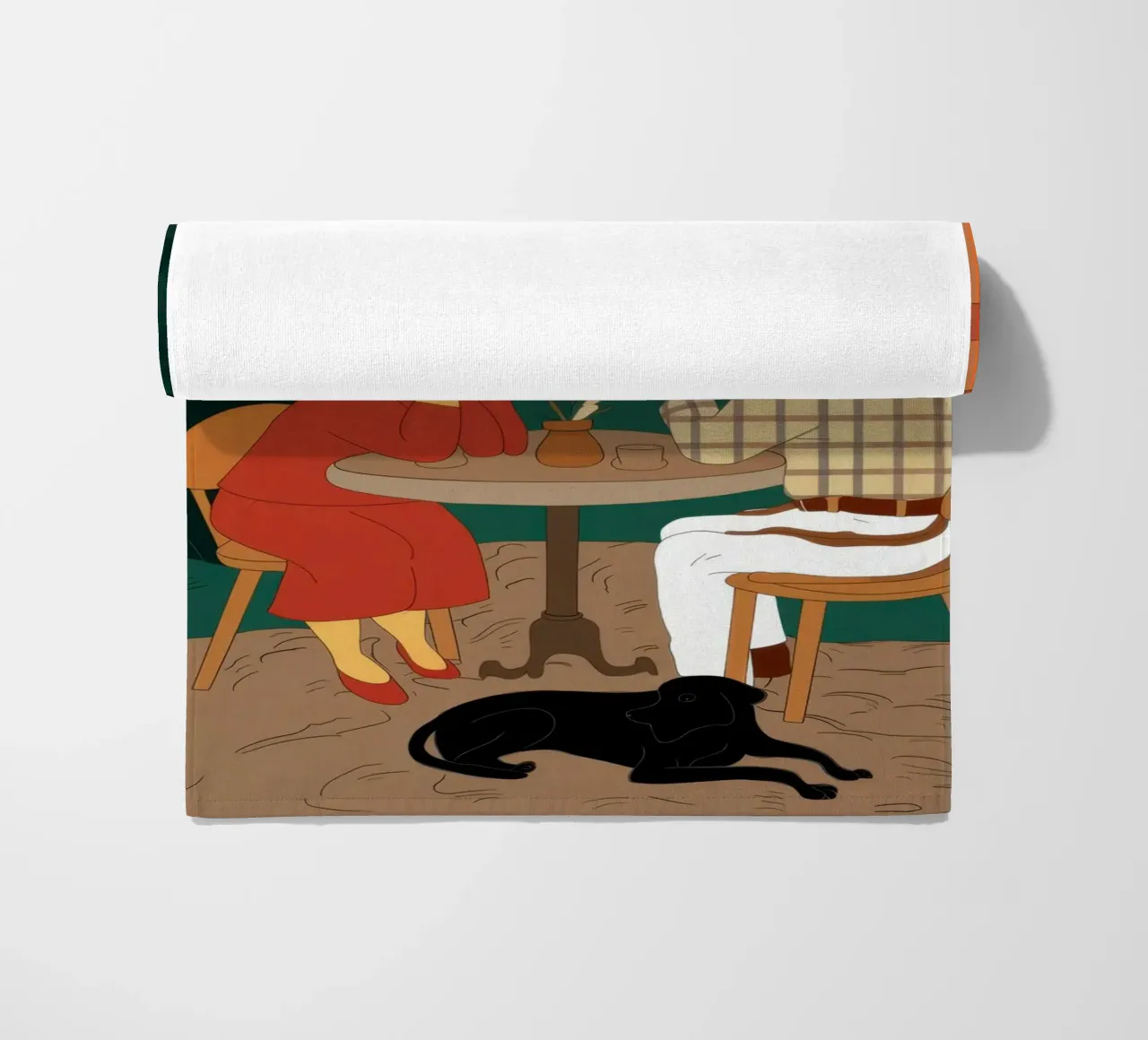 Golden Years Sunset beach towel by Bring Haven