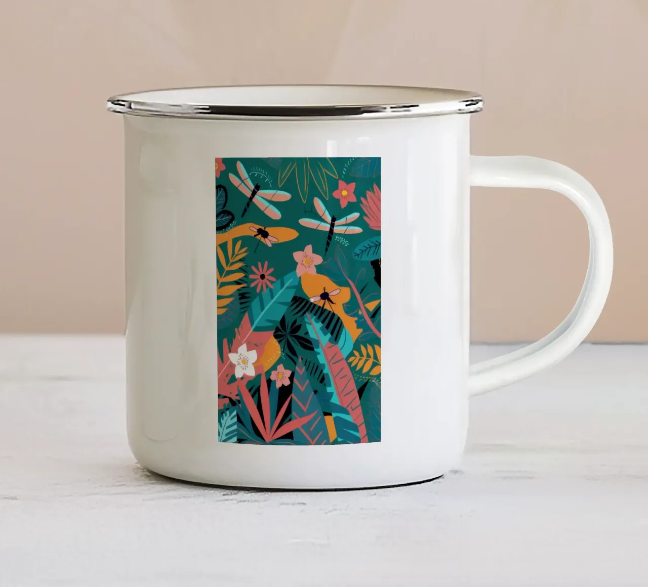 Serenata notturna nella giungla tazza in smalto da Solar Paint