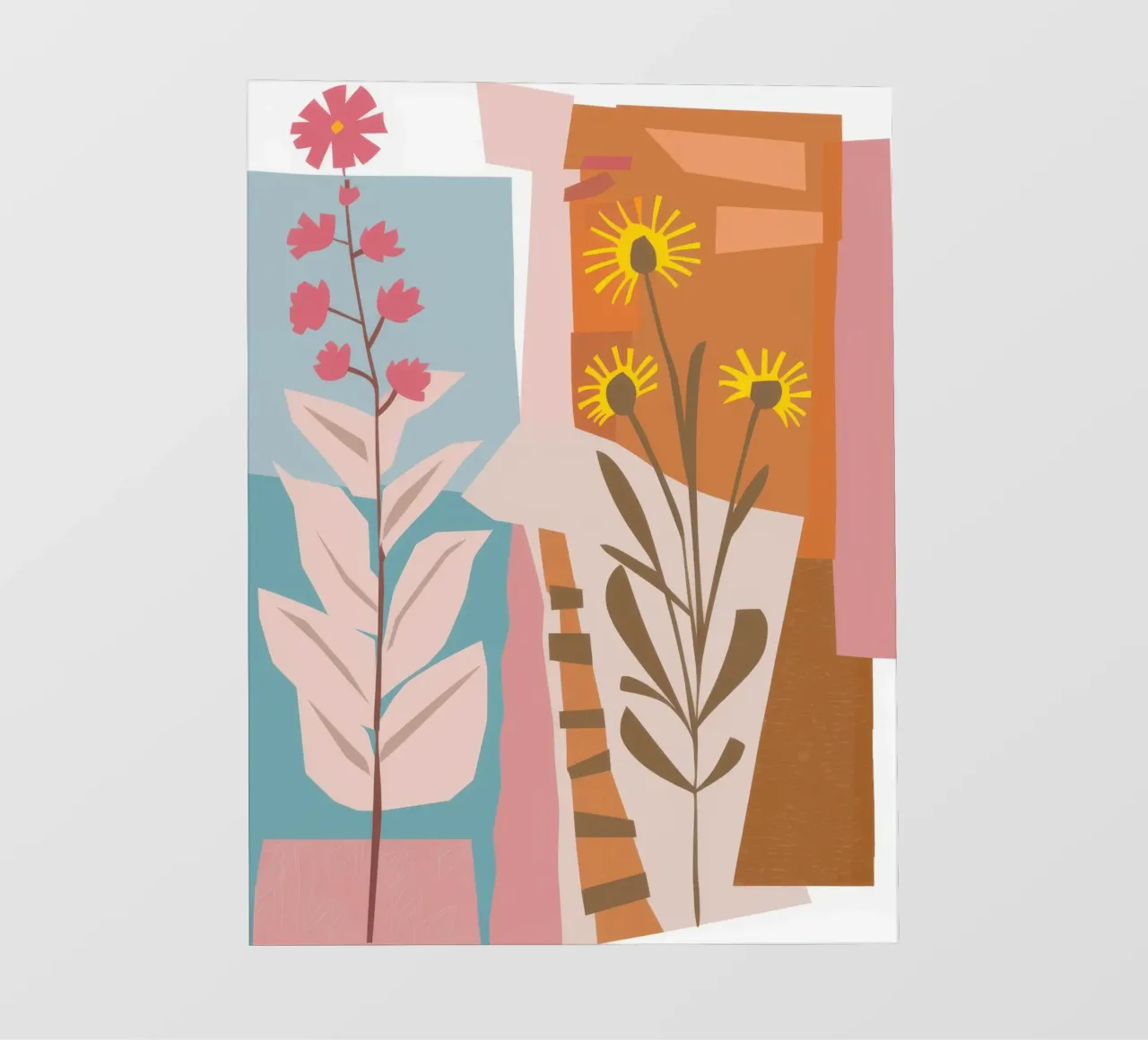 Abstract Sunflower Stillness pvc cover by Bring Haven