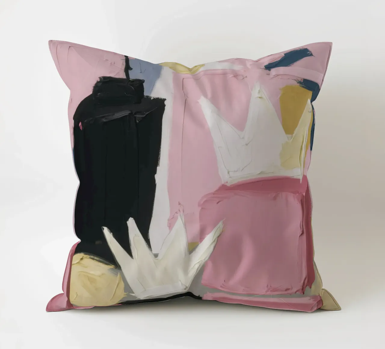 Espressione astratta rosa cuscino da Solar Paint