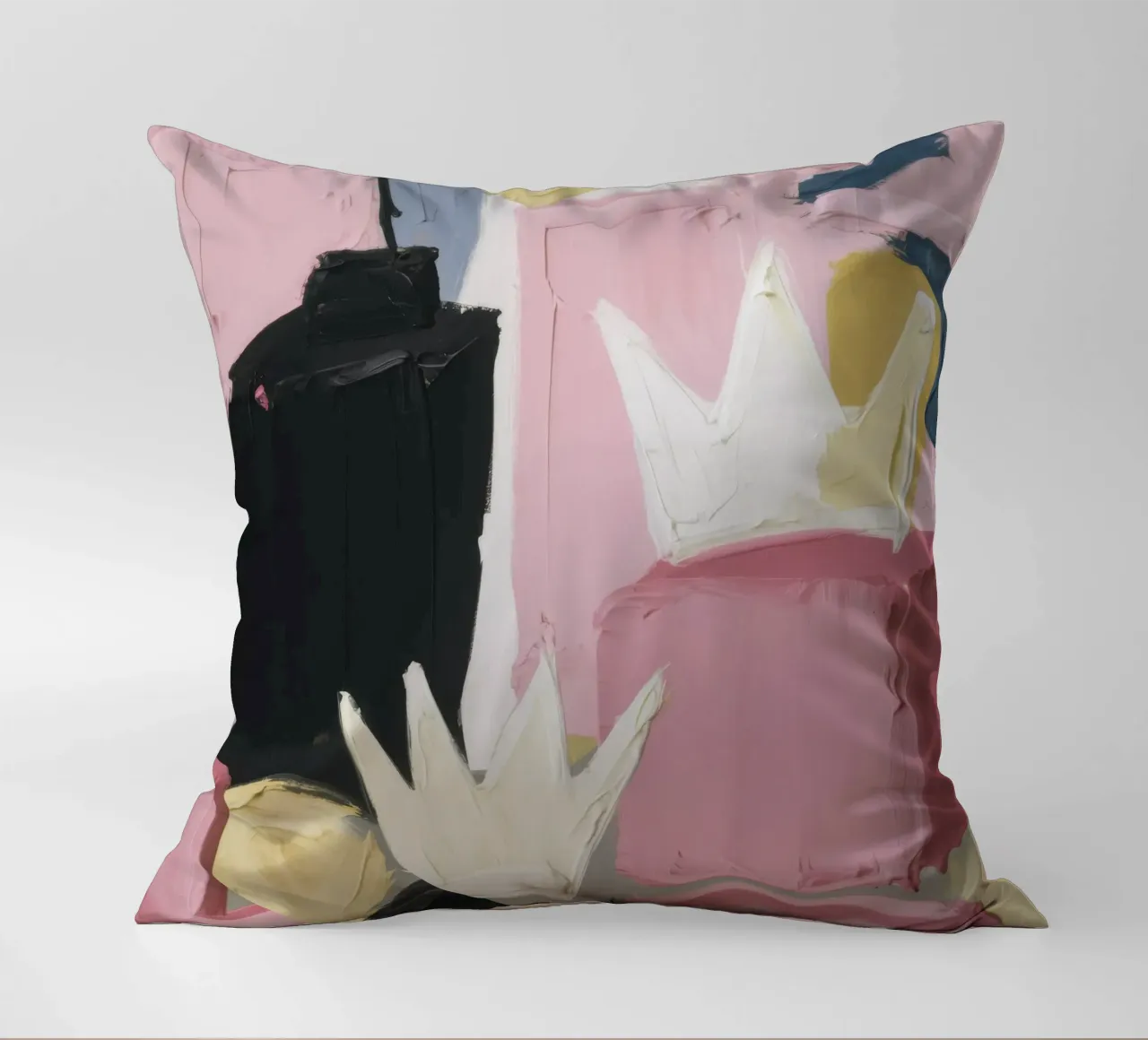 Espressione astratta rosa cuscino da Solar Paint