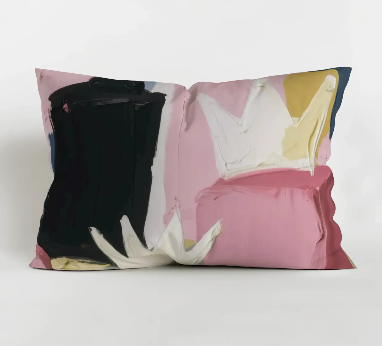 Espressione astratta rosa cuscino da Solar Paint