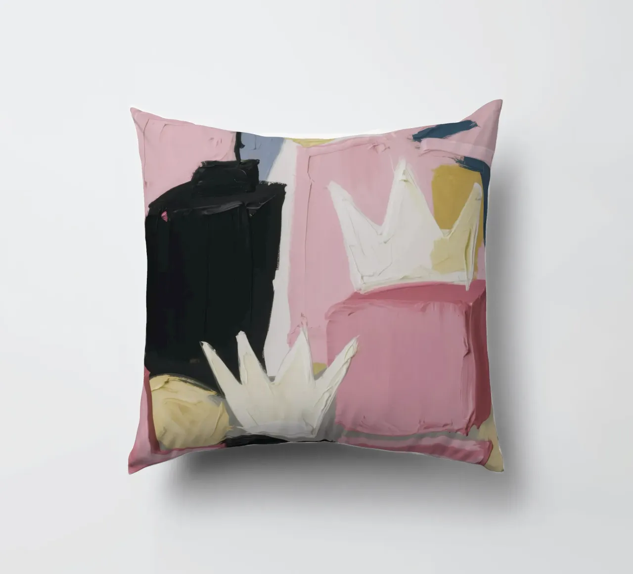 Espressione astratta rosa cuscino da Solar Paint