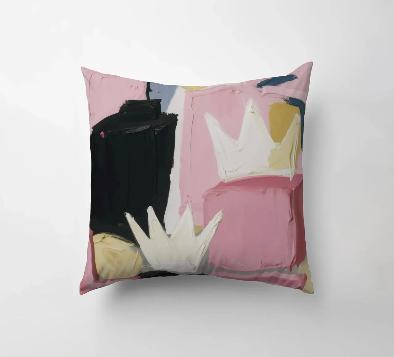 Espressione astratta rosa cuscino da Solar Paint