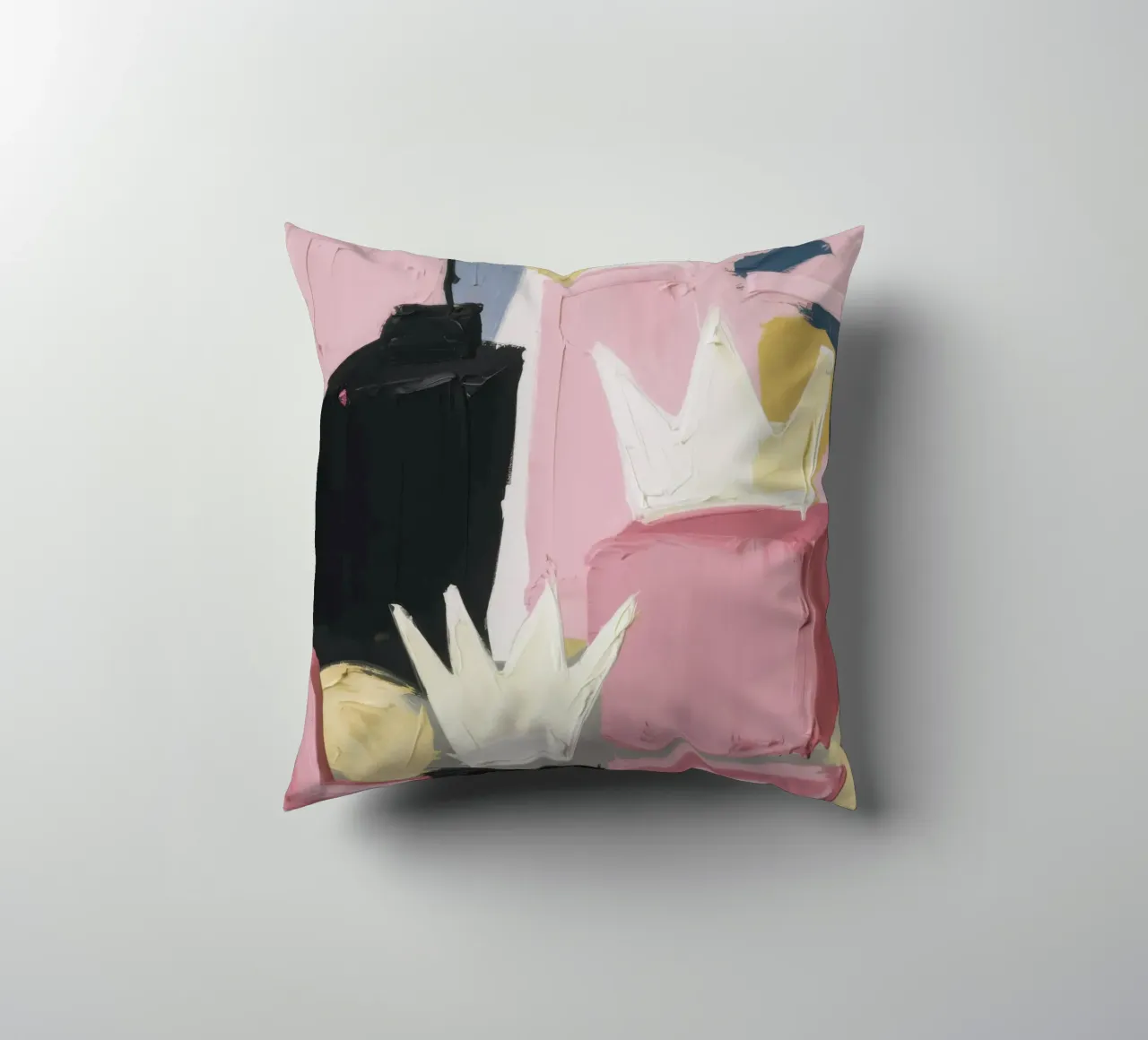 Espressione astratta rosa cuscino da Solar Paint