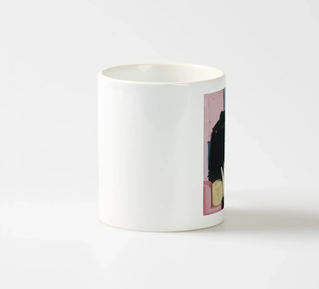 Espressione astratta rosa tazza in ceramica da Solar Paint