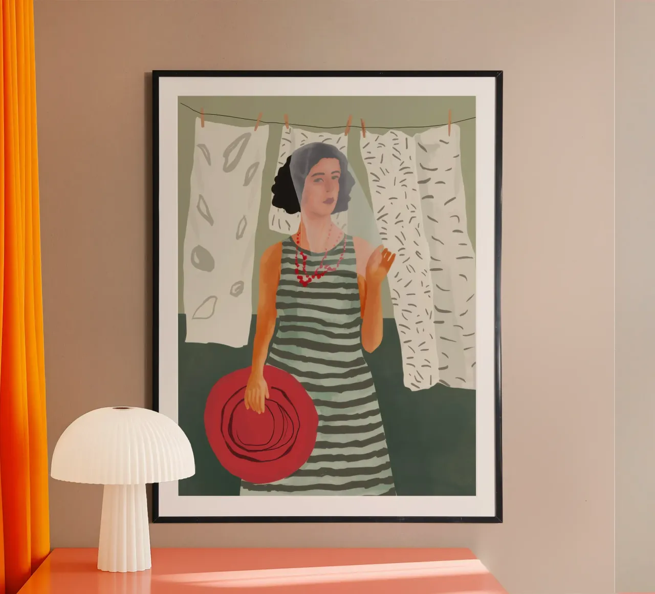 Sguardo alla finestra illuminata dal sole poster da Line Fable