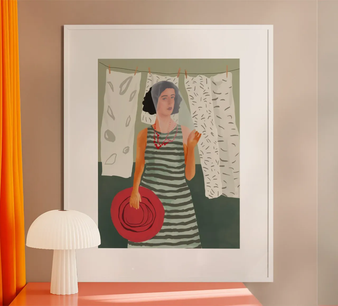 Sguardo alla finestra illuminata dal sole poster da Line Fable