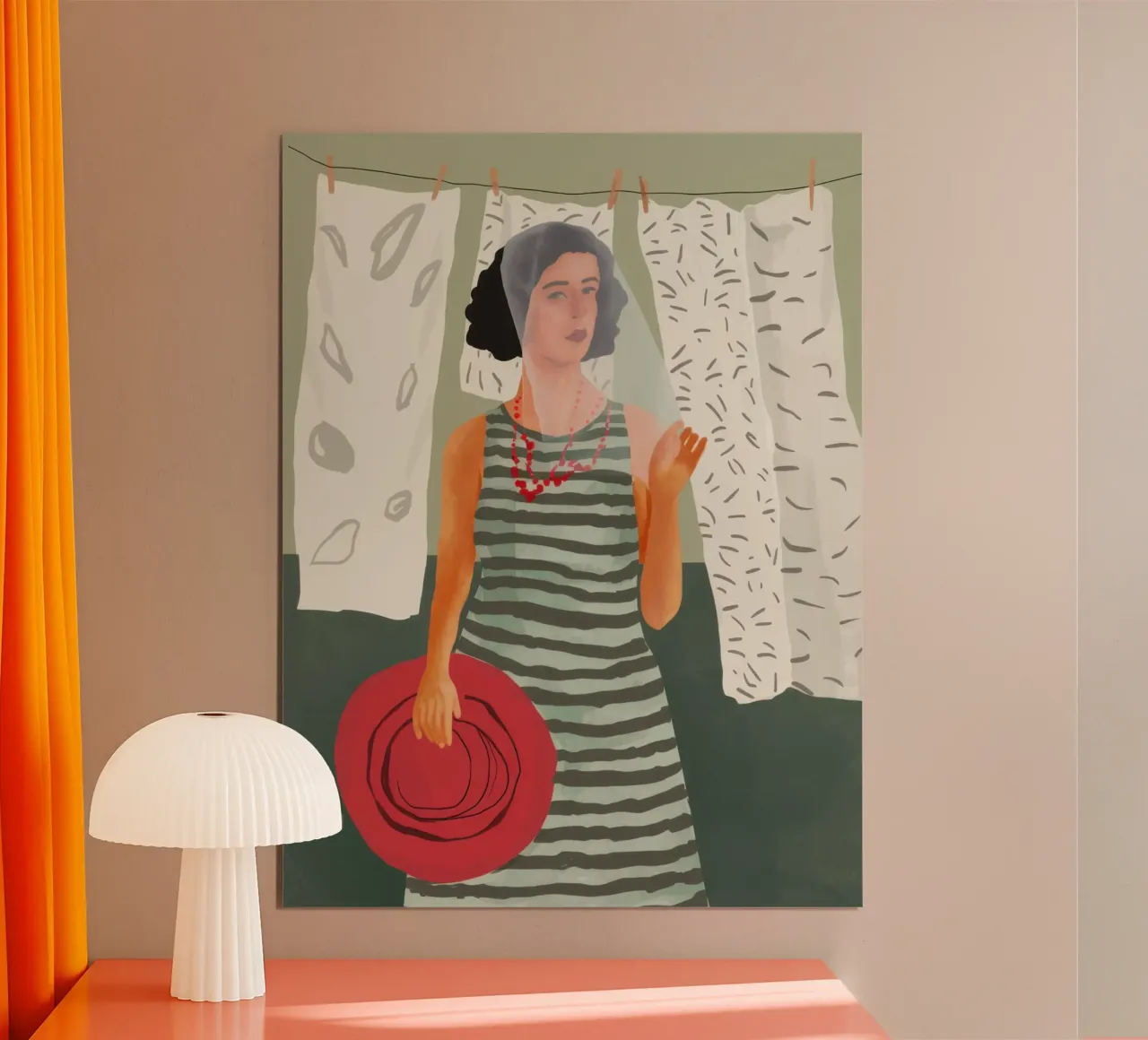 Sguardo alla finestra illuminata dal sole poster da Line Fable