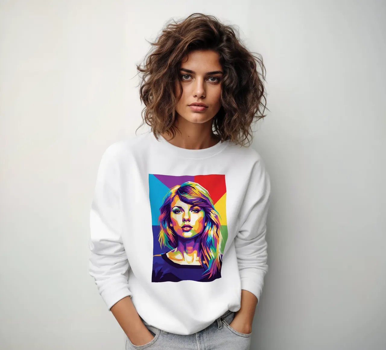 Taylor Swift - WPAP art style (2) felpa da Hantamrata