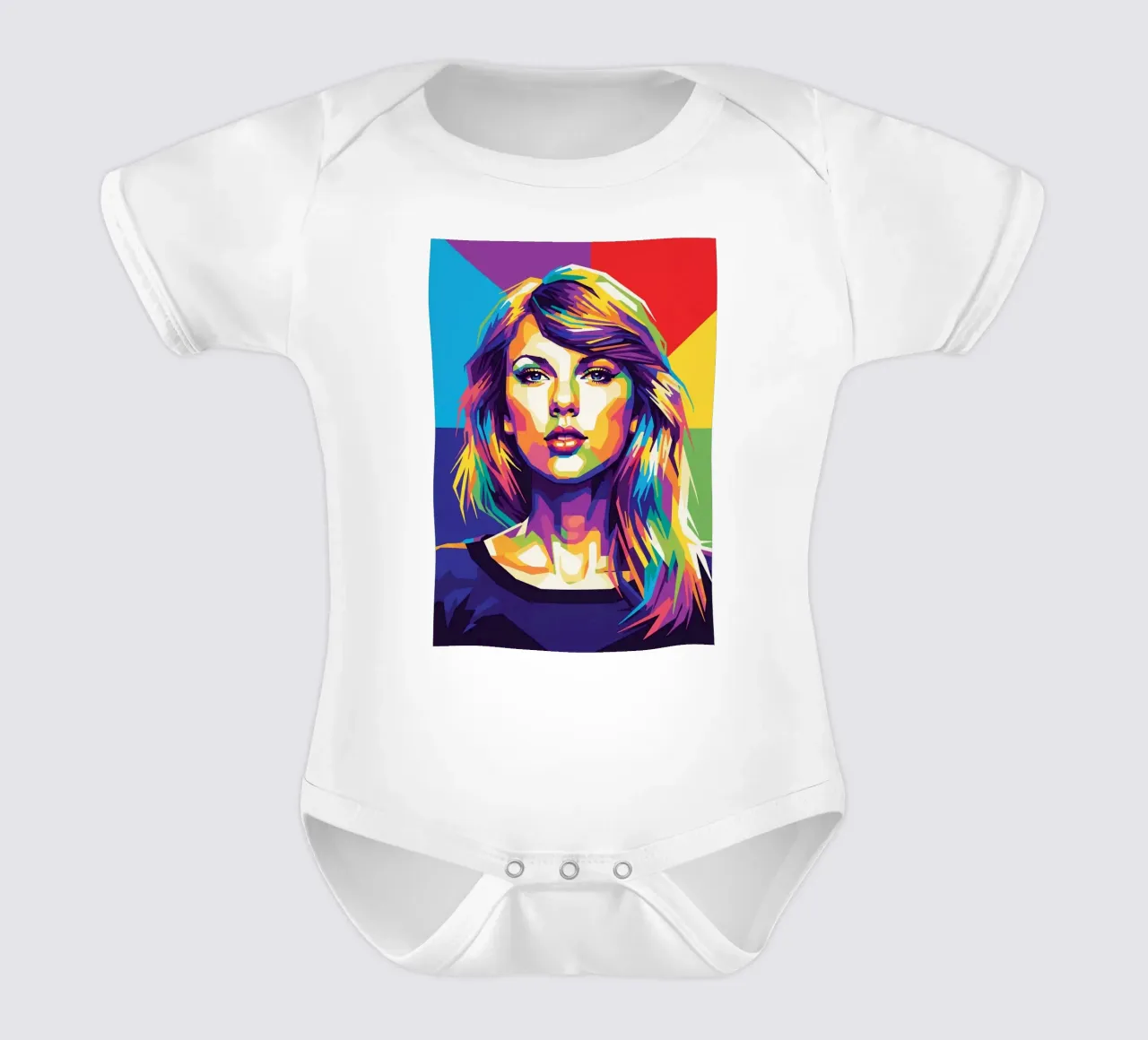 Taylor Swift - WPAP art style (2) Kurzarm Babybody von Hantamrata
