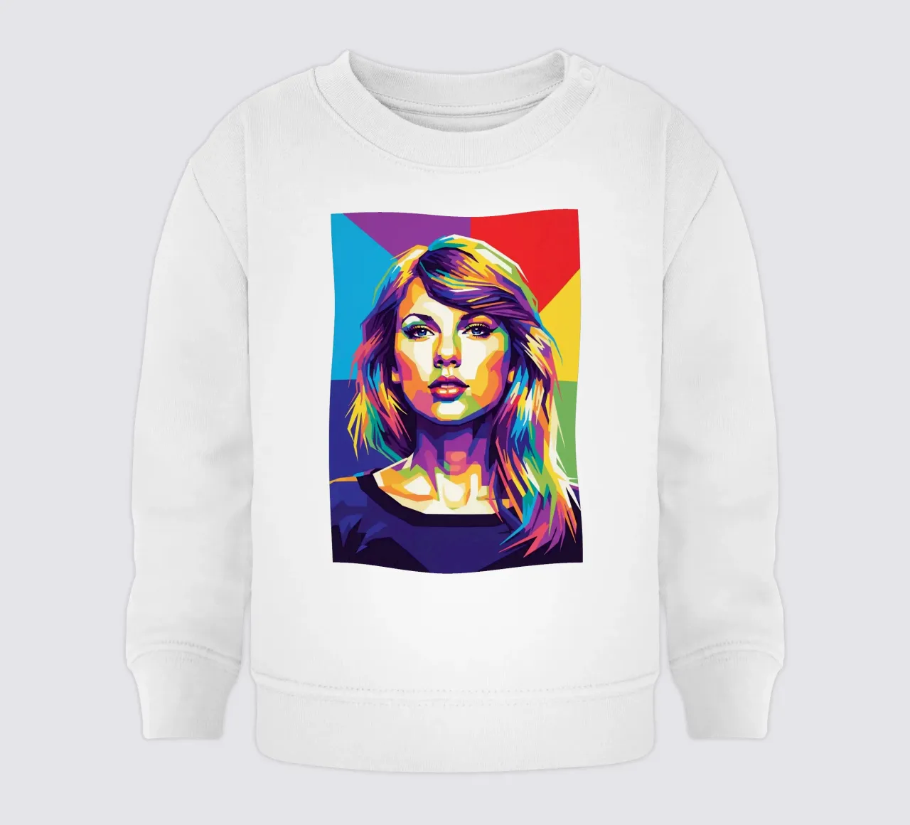 Taylor Swift - WPAP art style (2) baby sweatshirt by Hantamrata