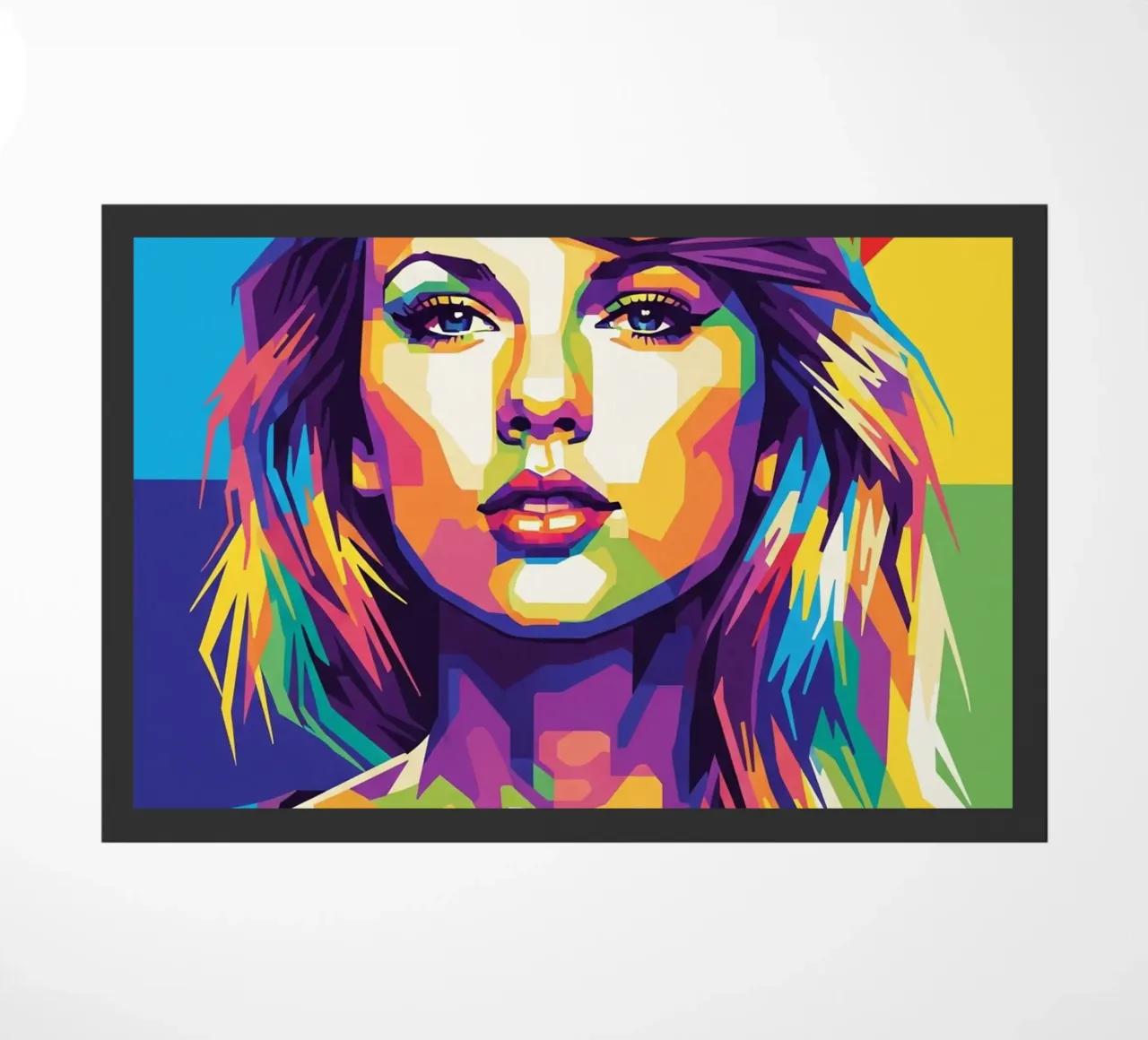 Taylor Swift - WPAP art style (2) Fußmatte von Hantamrata
