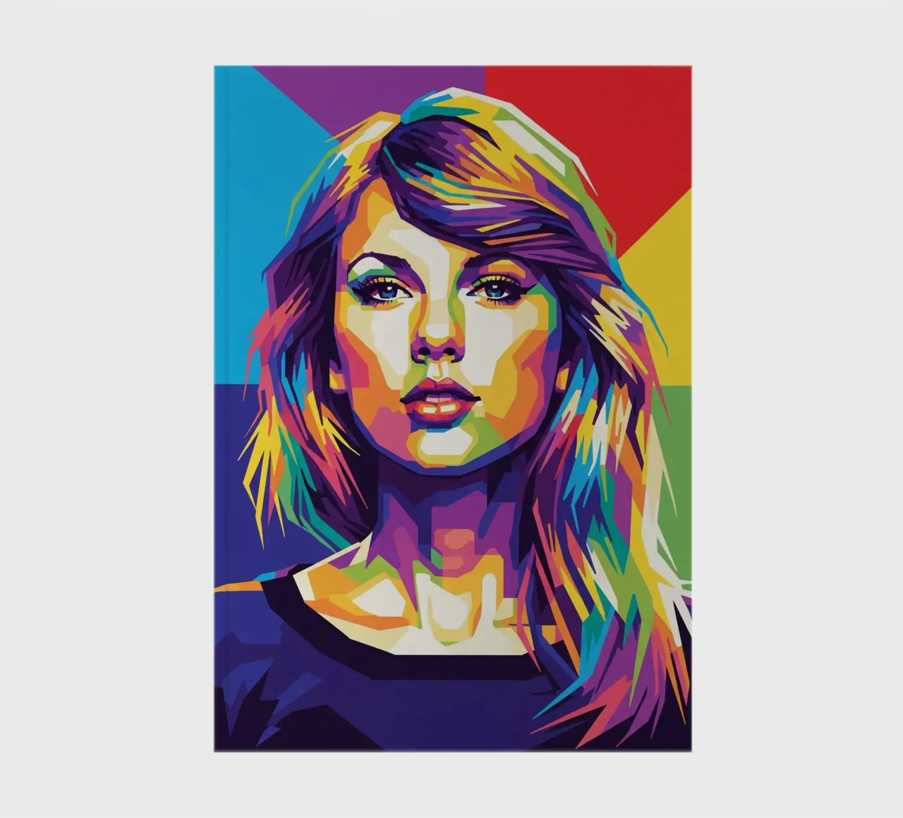 Taylor Swift - WPAP art style (2) notebook by Hantamrata