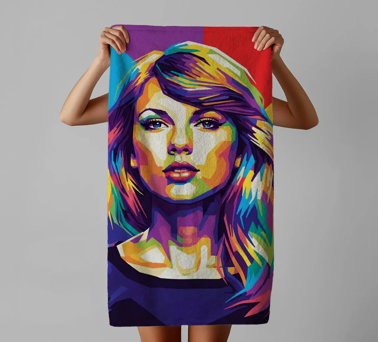 Taylor Swift - WPAP art style (2) asciugamano da bagno da Hantamrata