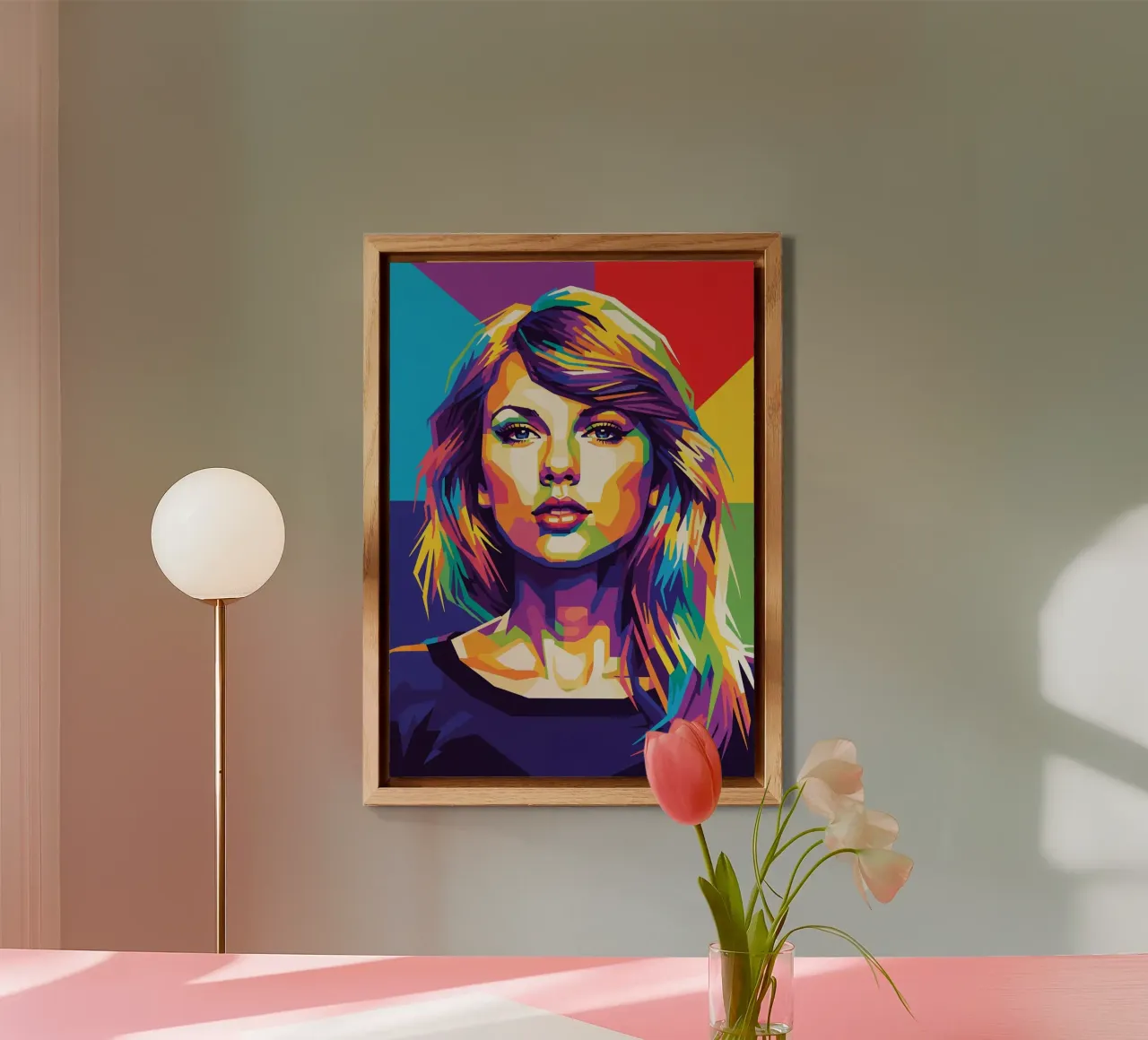 Taylor Swift - WPAP art style (2) alluminio dibond da Hantamrata