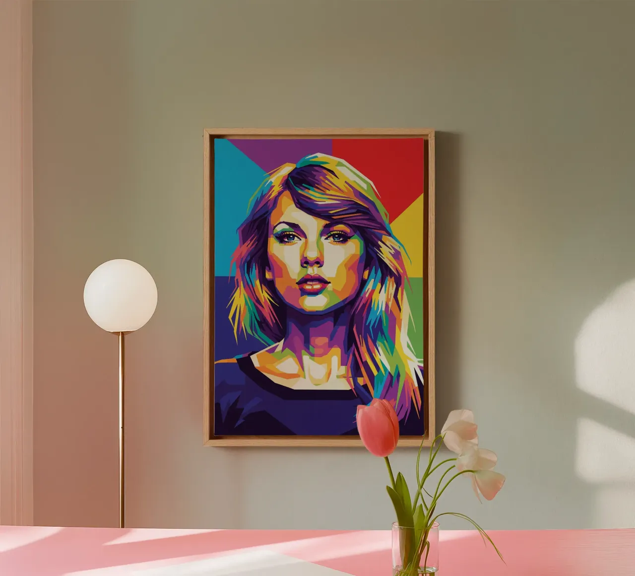Taylor Swift - WPAP art style (2) tela da Hantamrata