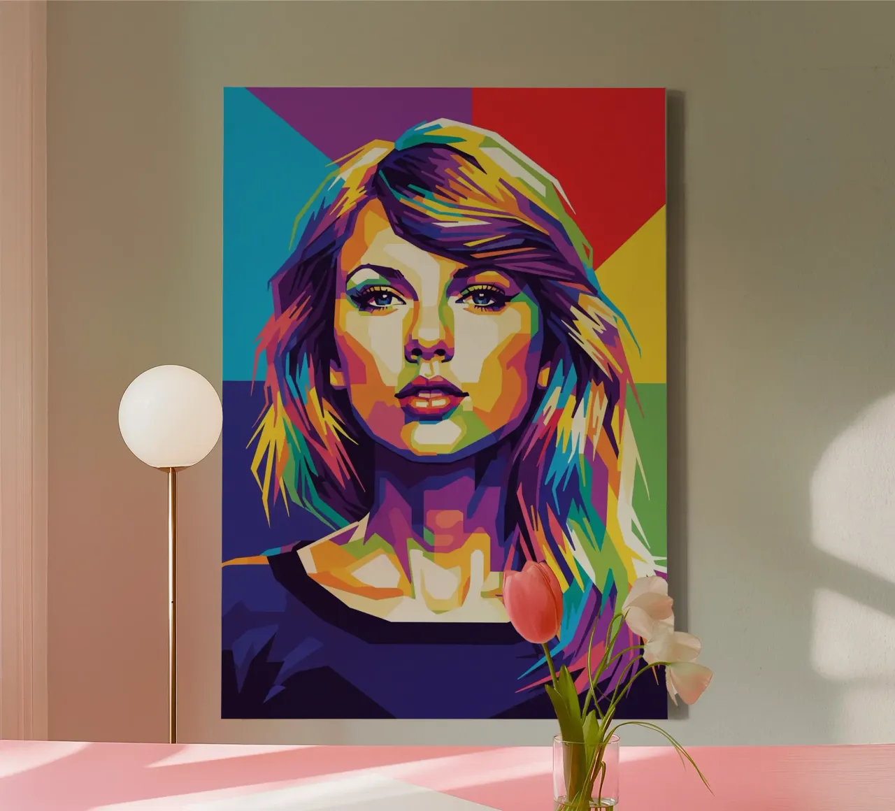 Taylor Swift - WPAP art style (2) tela da Hantamrata