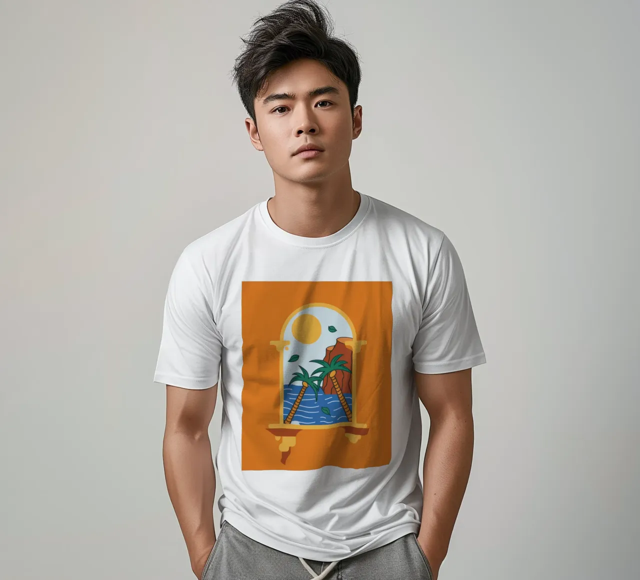 Terracotta Window Escape t-shirt da Solar Paint
