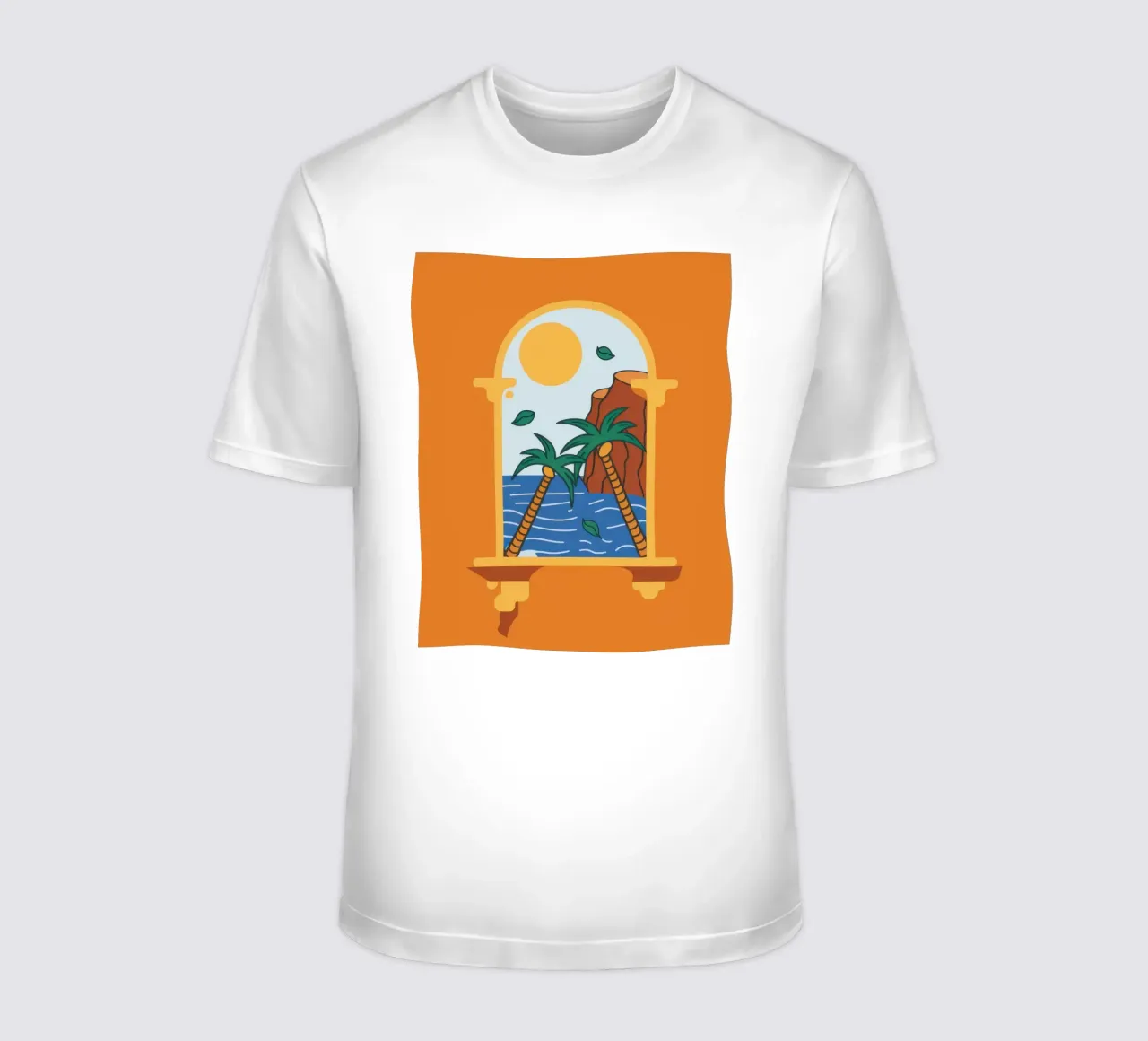 Terracotta Window Escape t-shirt da Solar Paint