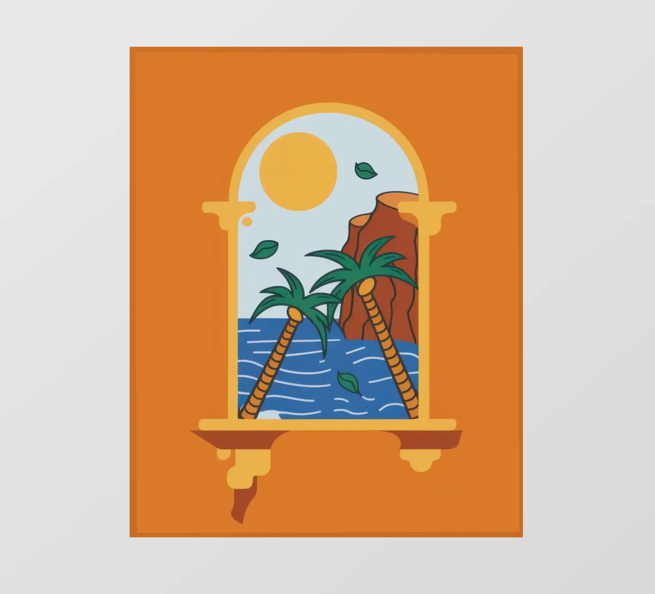 Terracotta Window Escape telo in pvc da Solar Paint