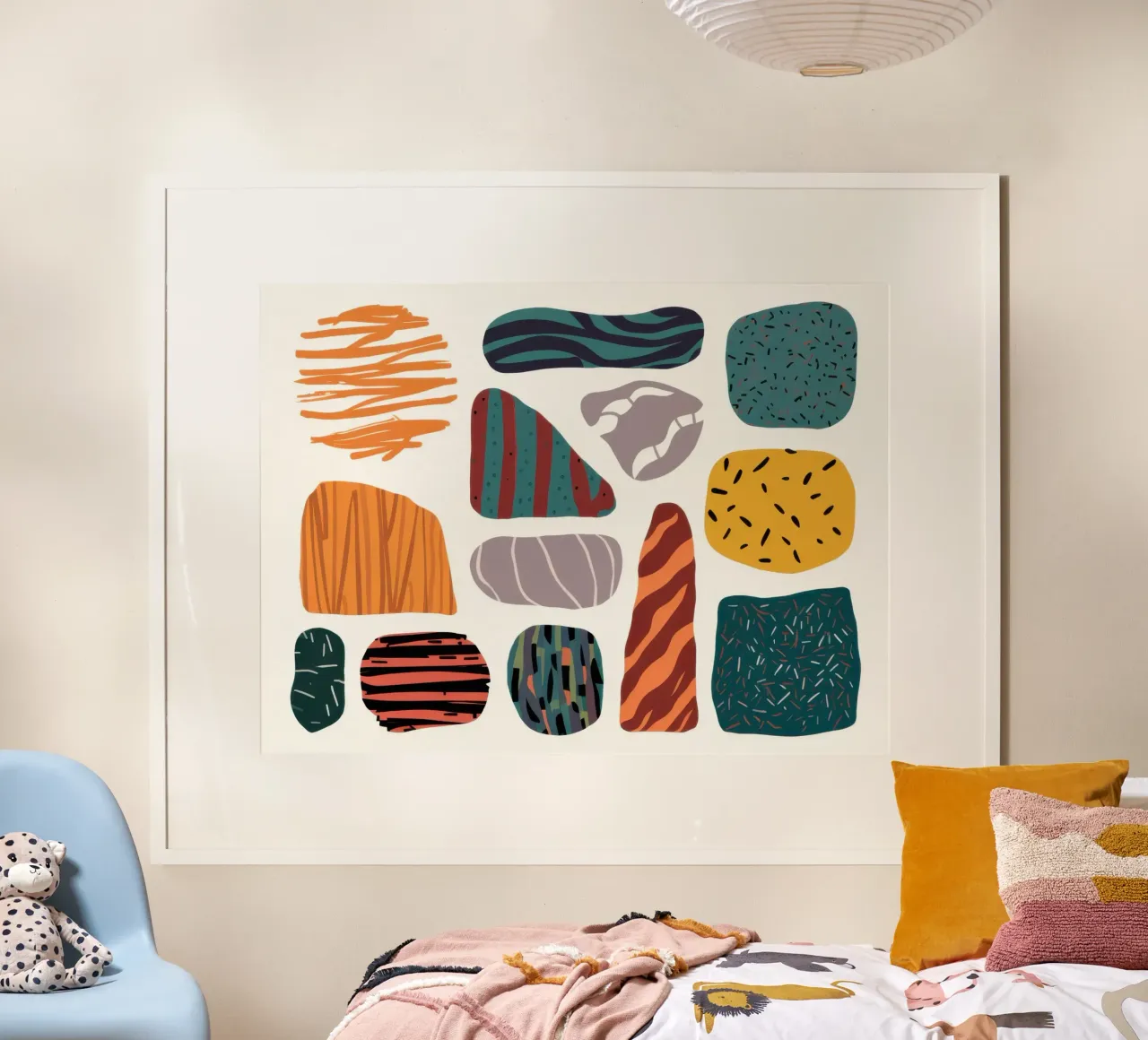 Forme organiche strutturate poster da Line Fable