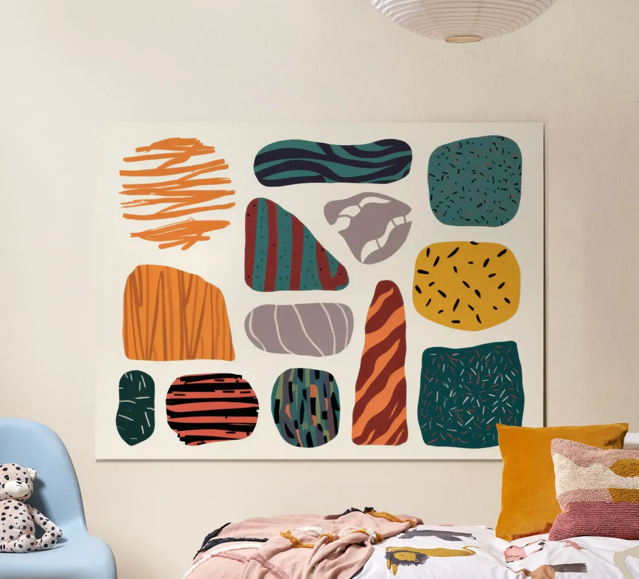 Forme organiche strutturate poster da Line Fable