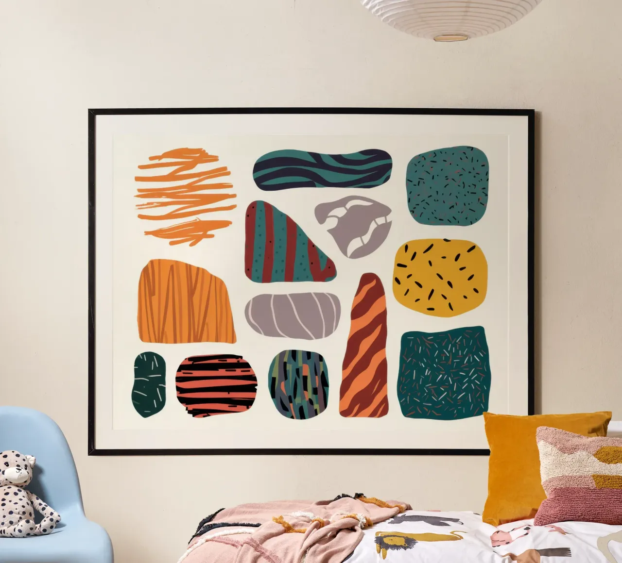 Forme organiche strutturate poster da Line Fable