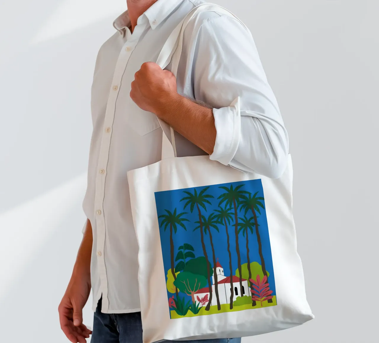 Tropical Villa Dream tote bag by Bring Haven