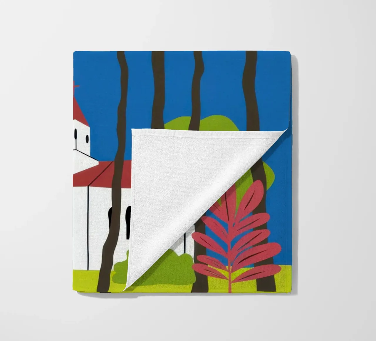 Tropical Villa Dream beach towel by Bring Haven