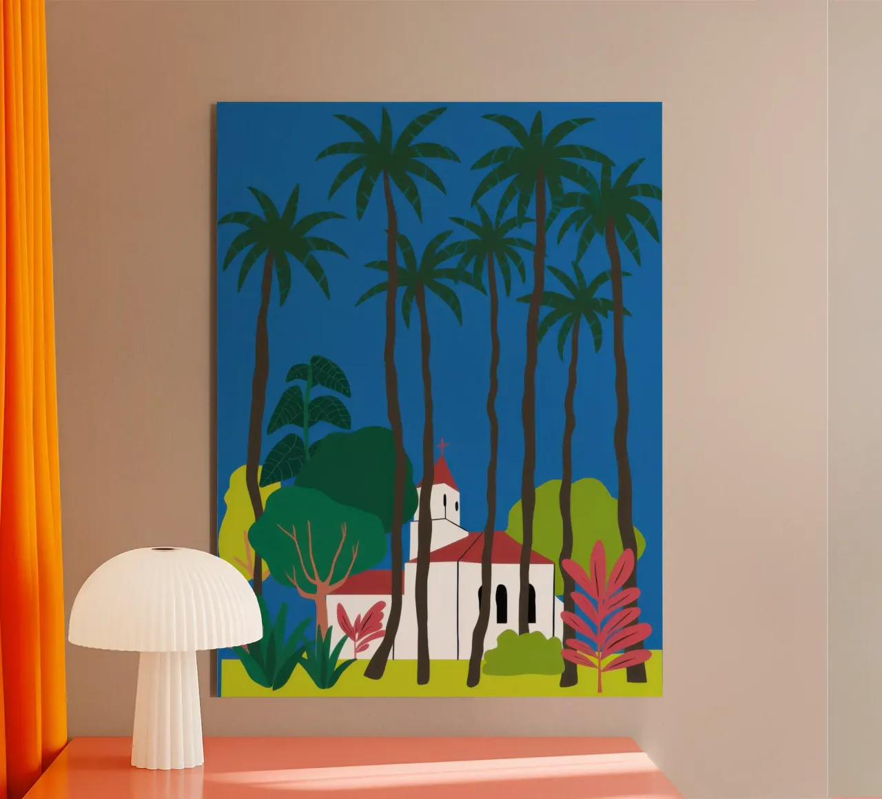 Tropical Villa Dream alu-dibond by Bring Haven