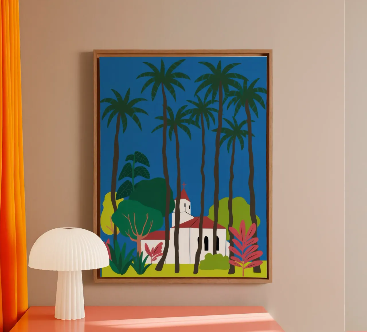 Tropical Villa Dream canvas by Bring Haven