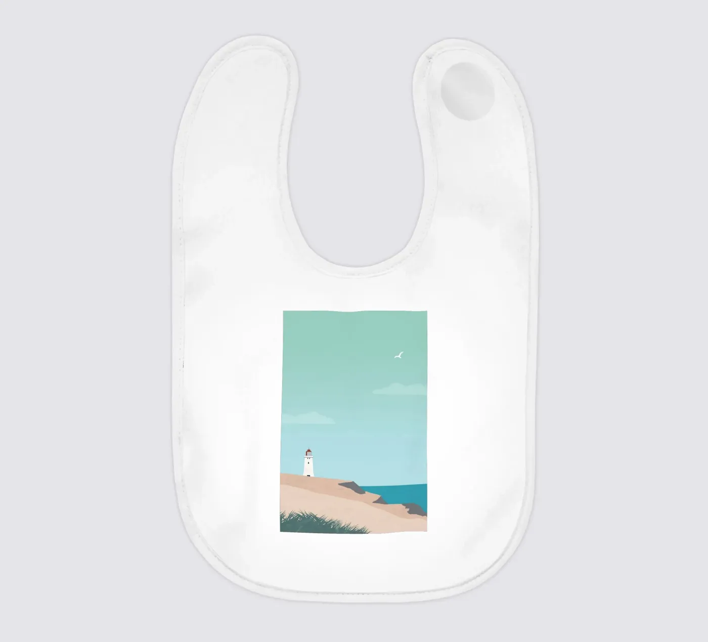 Vuurtoren baby slabbetje van Katinka Reinke