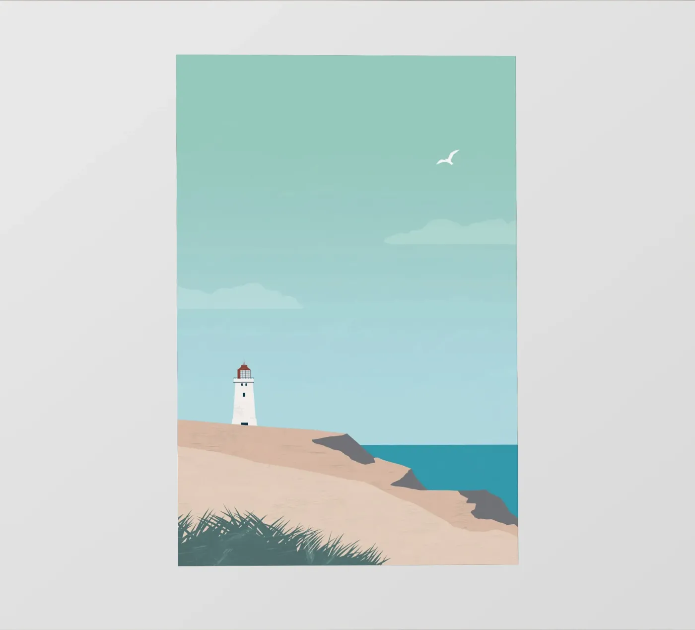 Leuchtturm Backlit Folie von Katinka Reinke