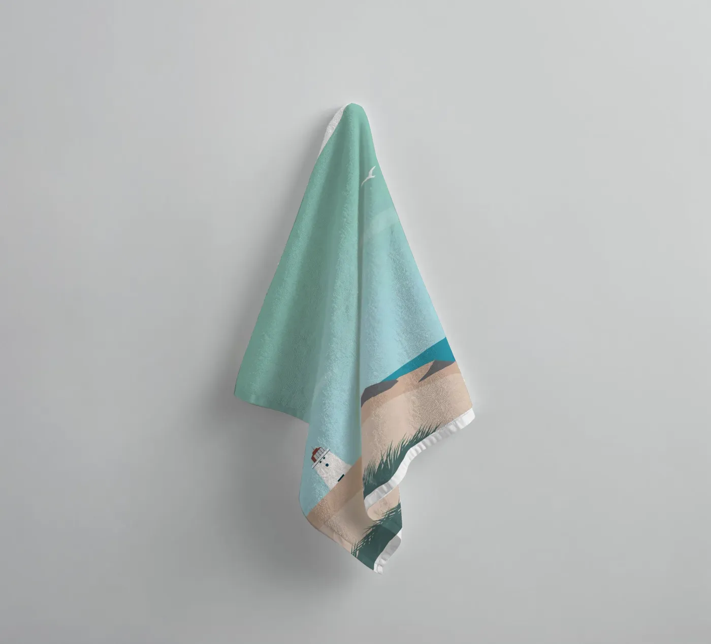 Lighthouse towel by Katinka Reinke